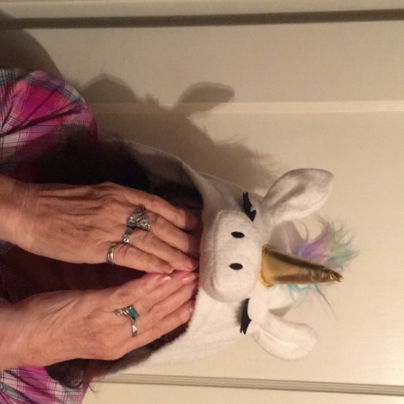 Adult-sized Unicorn dress up costume or sleeper - very soft brushed fleece.Cute! - Picture 9 of 9